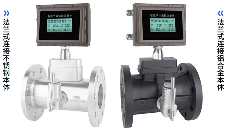 氣體渦輪流量計材質分類圖